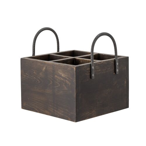 Janne Storage Box, Brown, Recycled wood (L22,5xH22,5xW22 cm)