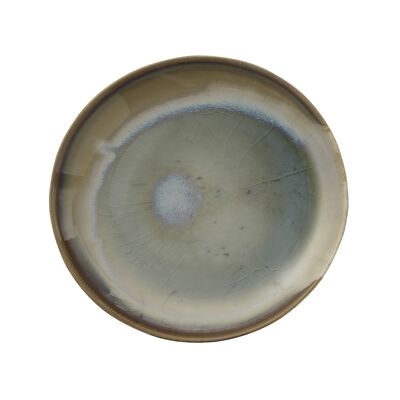 Heather Plate, Green, Stoneware (D21,5xH2 cm)