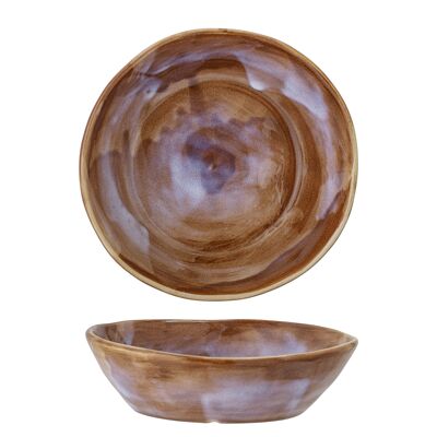 Lotus Bowl, Brown, Stoneware (D19xH5,5 cm)
