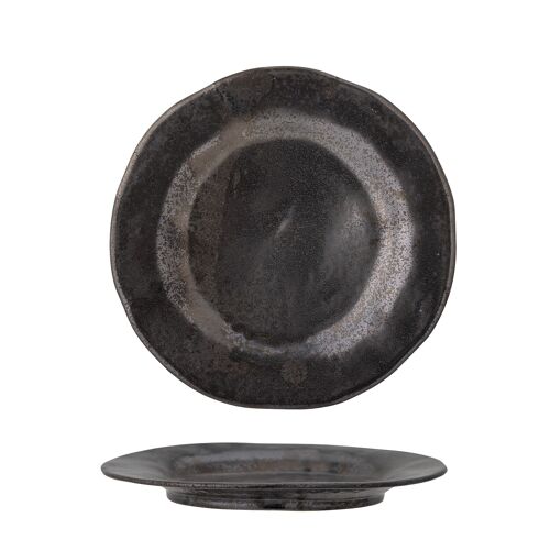 Linne Plate, Bronze, Stoneware (D16,5xH2 cm)