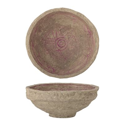 Talulah Bowl, Nature, Paper Mache (D35xH13 cm)
