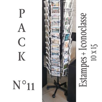 Pack 11: Postales con estampado japonés e Iconoclasse x25 + expositor 6 caras