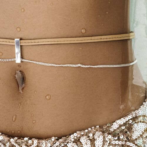 VELMA | TAN | BODY CHAIN - NECKLACE