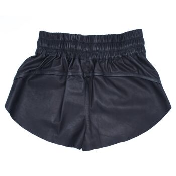 ORLY | NOIR | SHORT DE SPORT EN CUIR 3