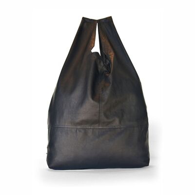 SPRM | BLACK | LEATHER SHOPPER