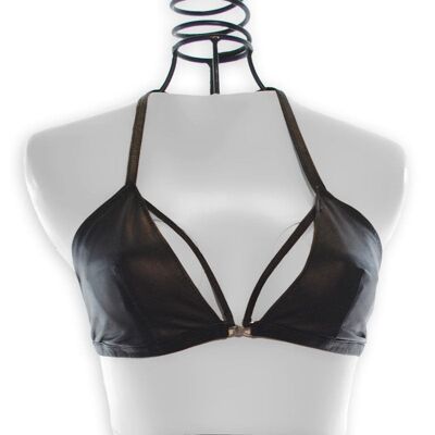 ROXY |  BLACK | LEATHER BRA