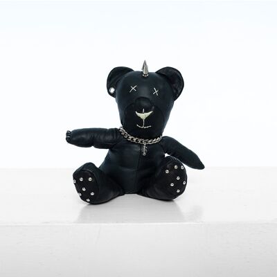 PUNK TEDDY |  BLACK | LEATHER BEAR