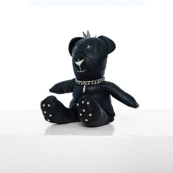 TEDDY PUNK | NOIR | OURS EN CUIR 3