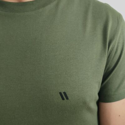 Long Asymmetric T-shirt ASIME | Military Green