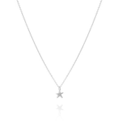 Stars Align Star necklace sterling silver - 18" - silver & gold