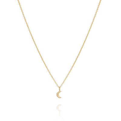 Stars Align Moon necklace 14ct gold vermeil - 16"