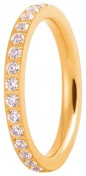 Anello a innesto all'interno di 2 mm di zirconia in oro