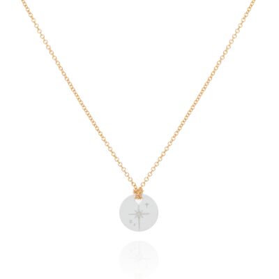 North Star necklace - Gold & silver mix