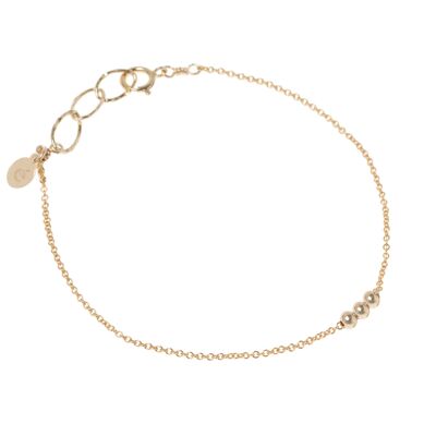 Spheres bracelet, gold