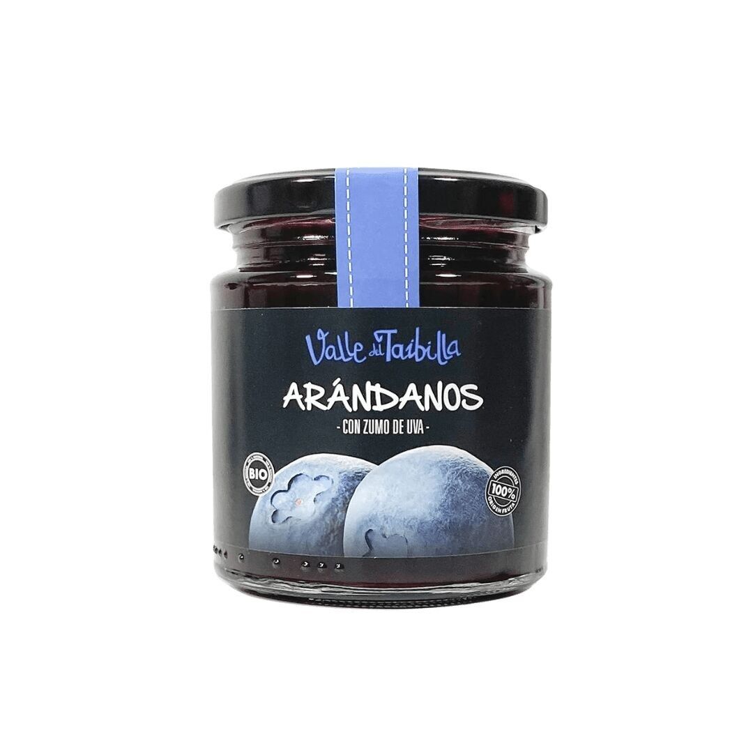 Compota ecológica de Arándanos con Zumo de Uva y calidad EXTRA bio