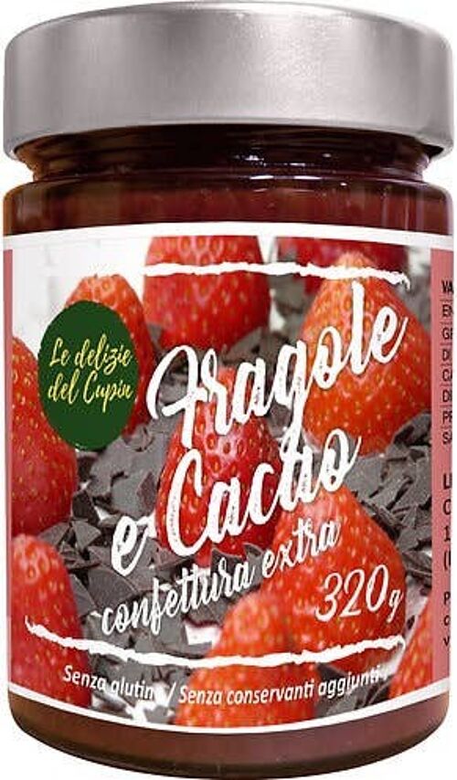 Cupin di Confettura Extra di Fragole e Cacao 320g