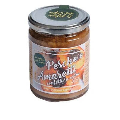 Cupin von Pfirsichen und Amaretti Extra Marmelade 320g