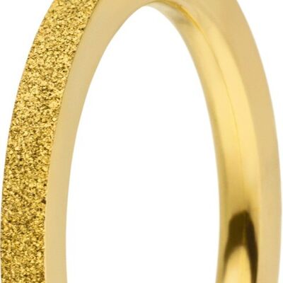 Plug ring inside 2mm gold steel diamond coated