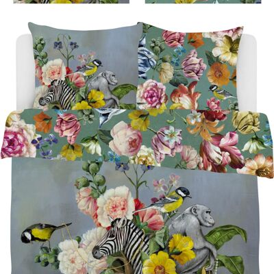 Jet Originals - Duvet cover set - Floral Animal - 200x200/220