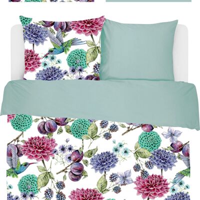 Jet Originals - Bettbezug-Set - Blumen & Früchte - 240x200/220