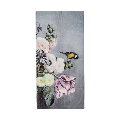 Jet Originals - Set asciugamani doccia 2 pezzi - Animale floreale - 70x140