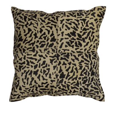 Cushion Leather panther print