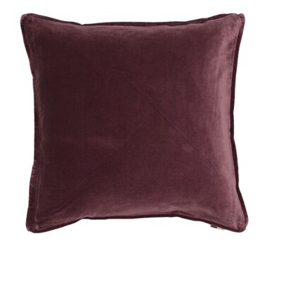 Cuscino Velluto con bordo 1cm 50x50cm Rosso