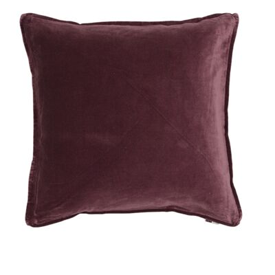 Cushion Velvet with 1cm edge 50x50cm Red