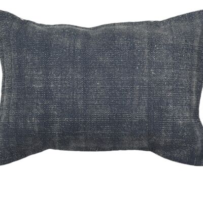 Coussin Kilim Uni color 40x60cm Bleu