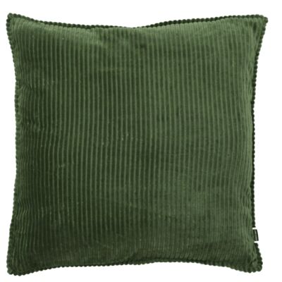 Cushion velvet wide rib 60x60cm Thyme