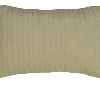 Cushion Velvet Quilted 40x60cm Beige