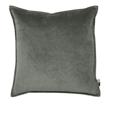 Cushion Velvet with 1cm edge 50x50cm Gray
