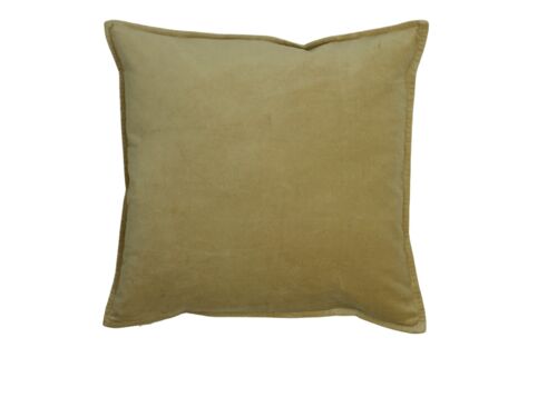 Kussen Fluweel met 1cm rand 50x50cm Camel