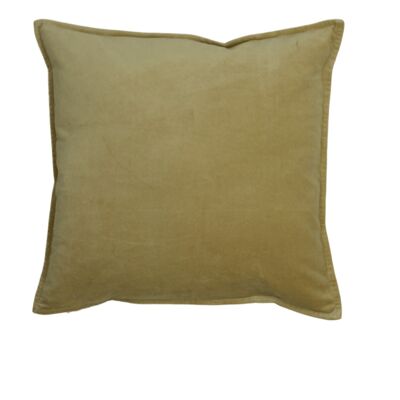 Cushion Velvet with 1cm edge 50x50cm Camel