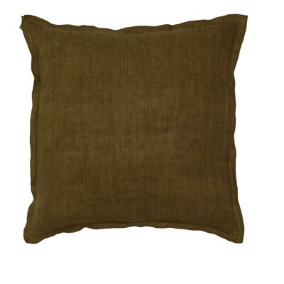 Cushion Linen 50x50cm Burnt Brown