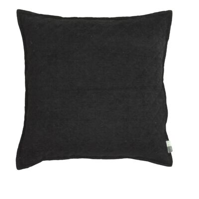 Coussin Dévote 50x50cm Noir