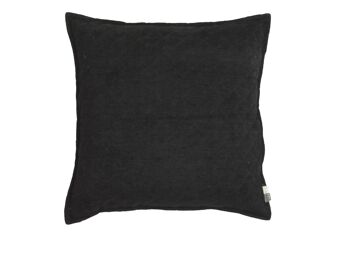 Coussin Dévote 50x50cm Noir