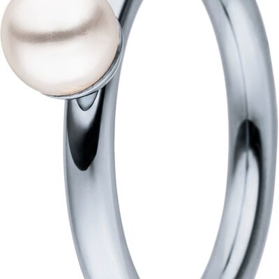 Inserte el anillo en el interior del perfil redondo de acero inoxidable con accesorio de cordón