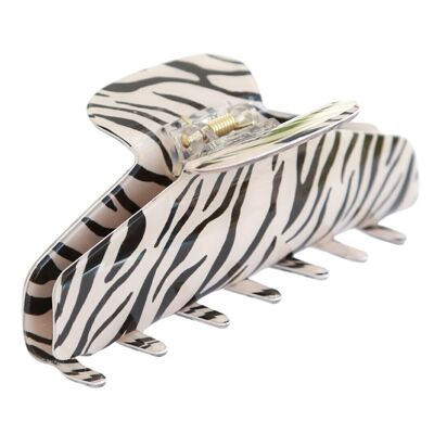 Hair clip black zebra