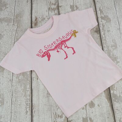Camiseta para niños Big Sistersaurus