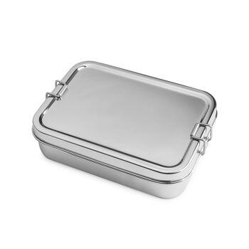 Brotzeit Lunchbox 2in1 Boîte à collations deux en un en acier inoxydable 4