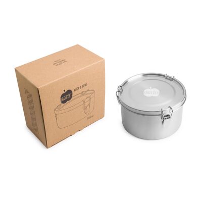 Brotzeit KLICK & BOWL sealed lunch box made of stainless steel 1.8 l