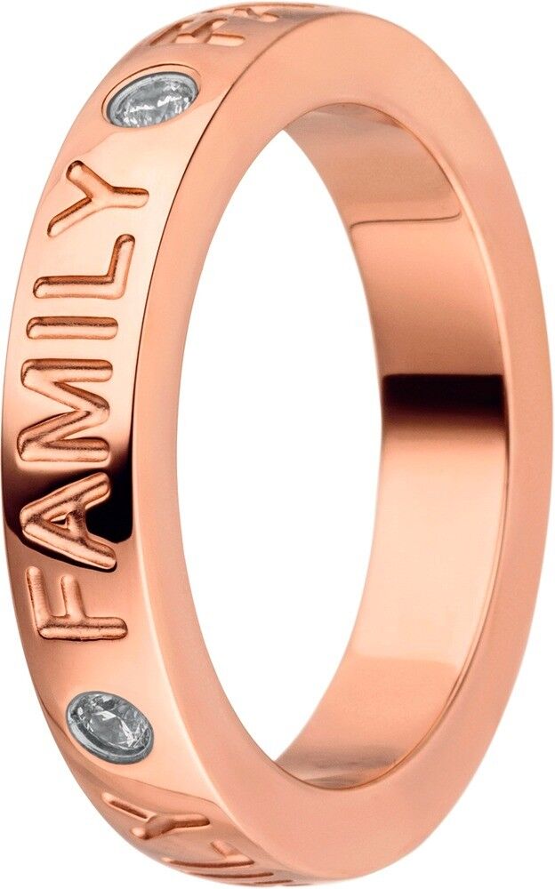 Anello interno 4mm bombato lucido Family rosé