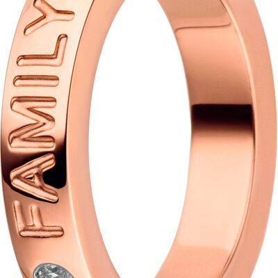 Ring inside 4mm cambered polished Family rosé