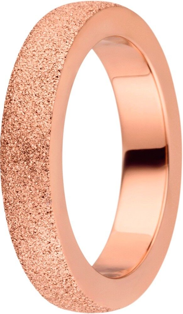 Anello a innesto all'interno di un diamante bombato da 4 mm rosé