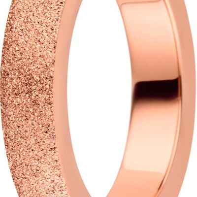 Plug-in ring inside 4mm cambered diamond rosé