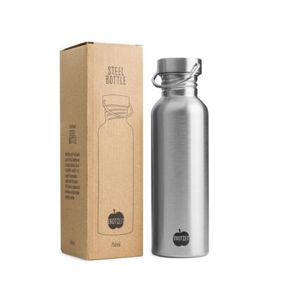 Brotzeit drinking bottle made of stainless steel, plastic-free, BPA-free in 3 sizes - 750ml