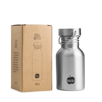 Brotzeit drinking bottle made of stainless steel, plastic-free, BPA-free in 3 sizes - 350ml
