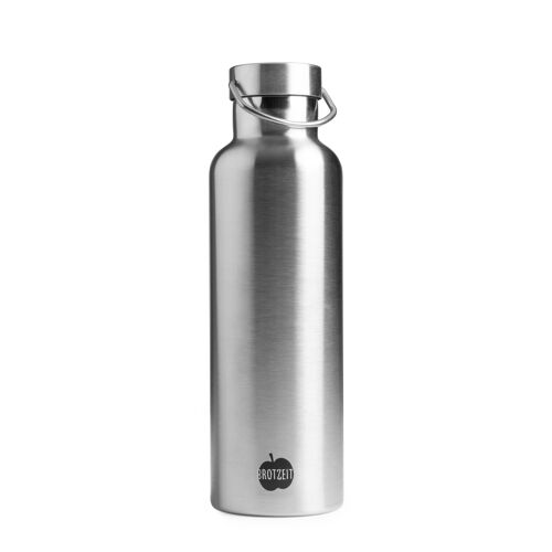 Brotzeit Thermosflasche aus Edelstahl plastikfrei Trinkflasche in 3 Grössen-  750ml
