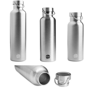 Bouteille thermos Brotzeit en acier inoxydable, gourde sans plastique en 3 tailles - 0,5 l 3